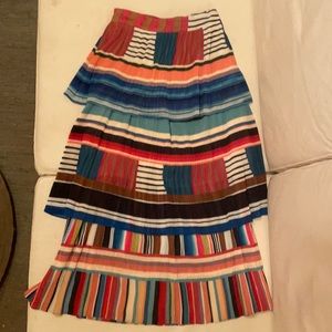 FARM Rio Striped Maxi Skirt